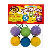 COLOR SMOKE BALL (6/BAG)